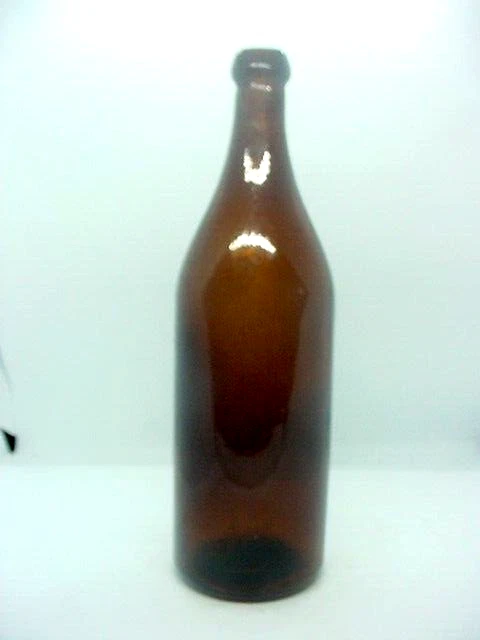 Fall Autumn Home Decor Vintage Amber Brown Beer Bottle Large S On Base Display