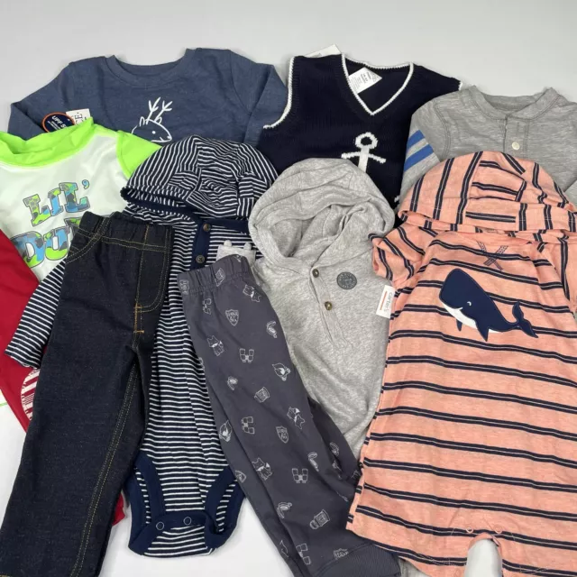 Carters, Jumping Beans Baby Boy 18 Month Clothing Lot  Bodysuit, Pants, Sweater