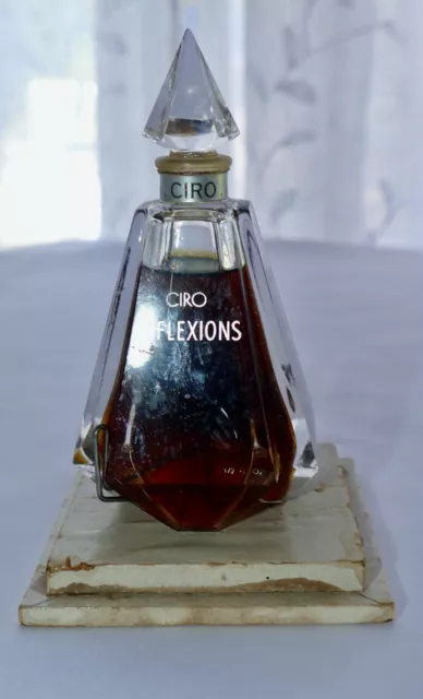 Vintage Ciro Reflections Perfume Sealed 1 1/2 oz French Bottle Rare Baccarat