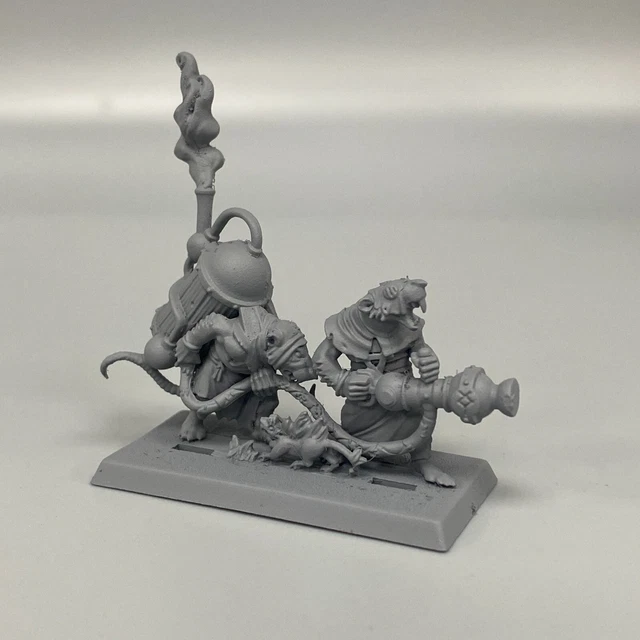 PLAGUE MONK SKAVEN Di Metallo Warhammer Fantasy Età Di Sigmar Vecchio - Foto 7