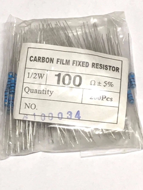 20 Résistances Carbone 33K Ohms 1 Watt - Tolérance 5% - Pour électronique, Réparation