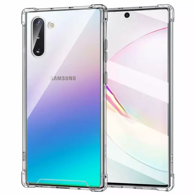 Hülle für Samsung Galaxy Note 10 10 Plus ultraslim stoßfest robuste Abdeckung klar