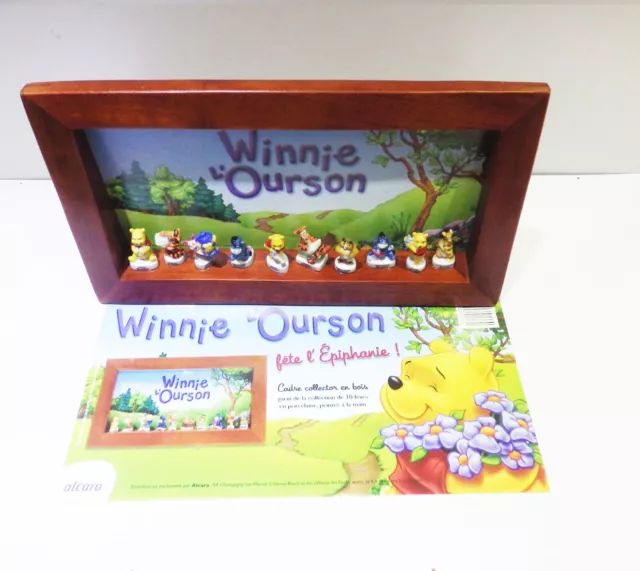 Coffret De Feves Winnie L'ourson Neuf En Cadre Bois Exposition