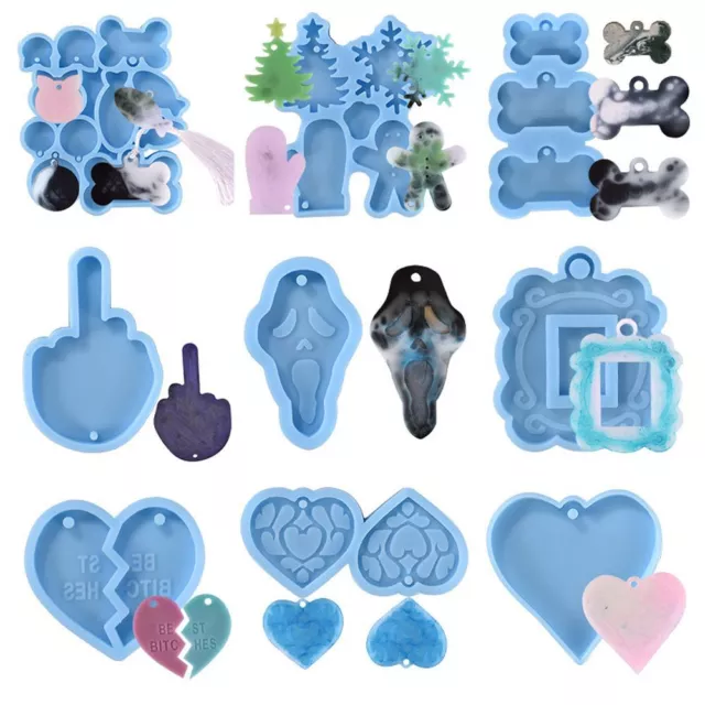 Making Tool Silicone Mould Christmas Mold Resin Molds Dog Bone Hanging Tags