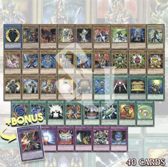 YUGI's DECK 41 CARDS | Dark Paladin Magician of Black Chaos YGLD YuGiOh