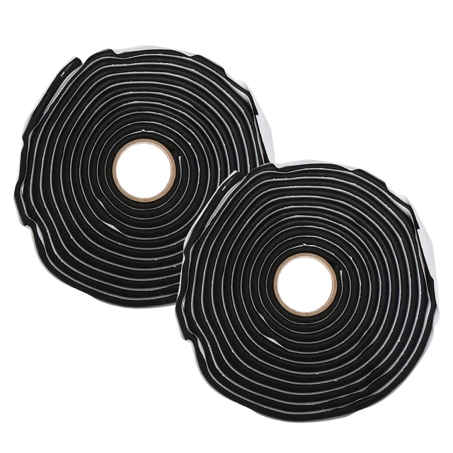 2 pezzi 14,8 piedi 4,5M 8mm 0,31 pollici Butile Gomma Sigillante Nastro per Auto