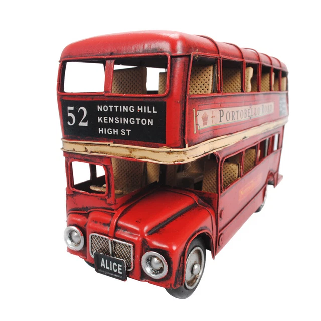 Bus à Impériale Coca-Cola Londres - Modèle Réduit 1:64 Motor City Classics, Métal Die-cast, Collection