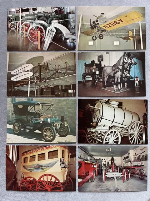 8 Pack Vintage The Harold Warp Pioneer Village Post Cards Vehicles Antique Car 3
