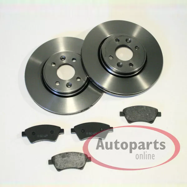 Bremsen Set Ø 283 mm + Ø 249 mm ABS Ringe Radlager vorne hinten für Peugeot 207 2