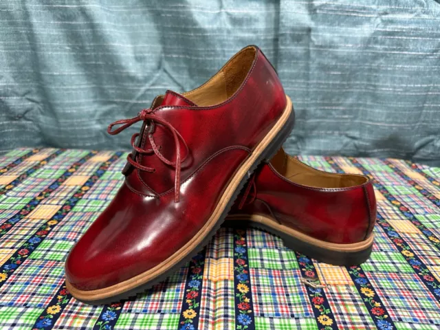 Maison Martin Margiela MM6 Glossy Red Leather Oxford Shoes - Sz. 40 (US 9.5)