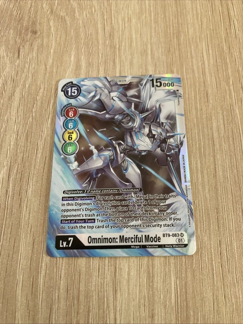 OMNIMON: MERCIFUL MODE - BT9-083SR - Foil - Digimon Card Game $12.70 - PicClick AU OMNIMON: MERCIFUL MODE - BT9-083SR - Foil - Digimon Card Game $12.70 - PicClick AU