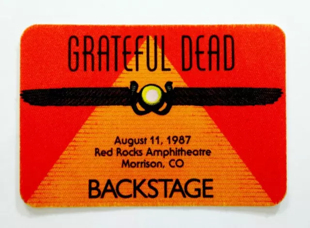 Grateful Dead Backstage Pass Red Rocks Colorado CO 8/11/87 8/11/1987 Griffin Art