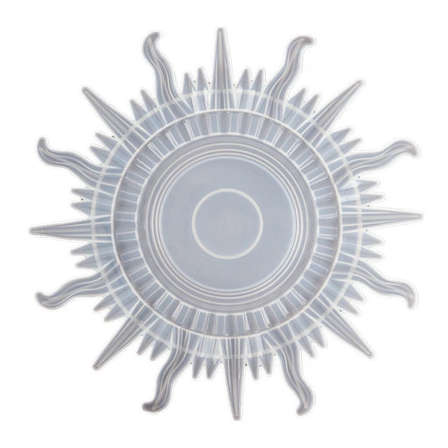 Sonne Mond Spiegel Wandbehang Schimmel Harz Guss Silikonform Schmuck DIY Bastel 5