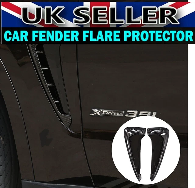 Autotrim88 Side Marker Fender Air Wing Vent Trim For 2014-2018 BMW F15 X5 | Silver & Black