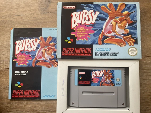 Bubsy - Nintendo SNES- Complet - PAL FAH - Très Bon Etat FR TBE