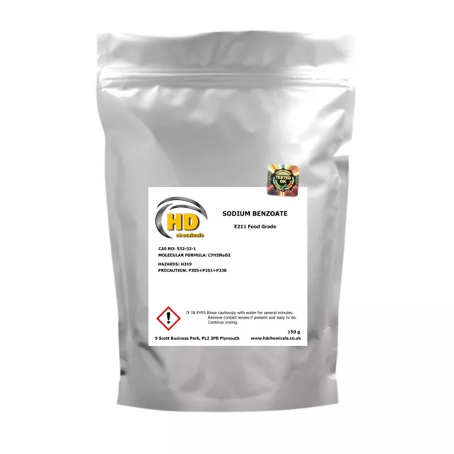 Sodium Benzoate Food Preservative E211 150g - 3kg High Quality FREE UK Postage