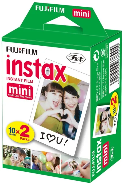 Pellicola Istantanea Fujifilm Fuji Instax Mini 20 foto cp.8/9/11/70/90/Liplay