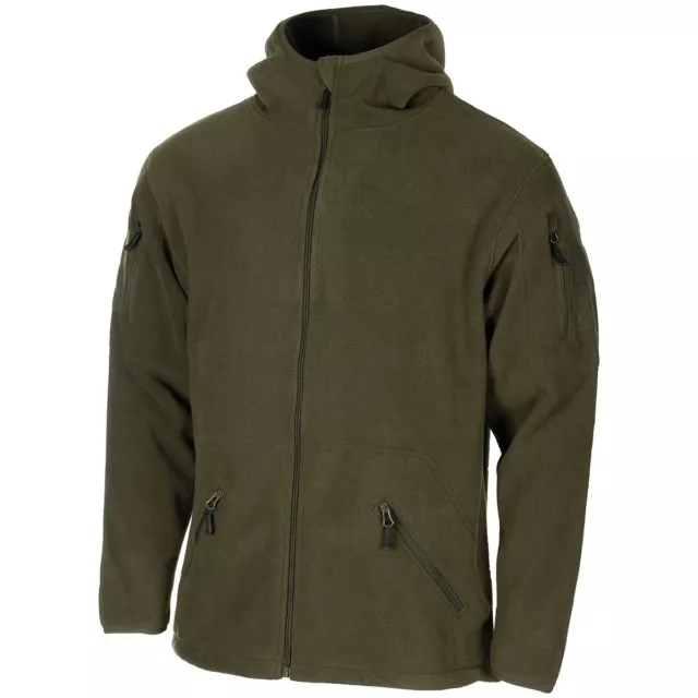 Hoodie Tactical Fleecejacke Outdoor Kapuzenjacke Jacke Oliv