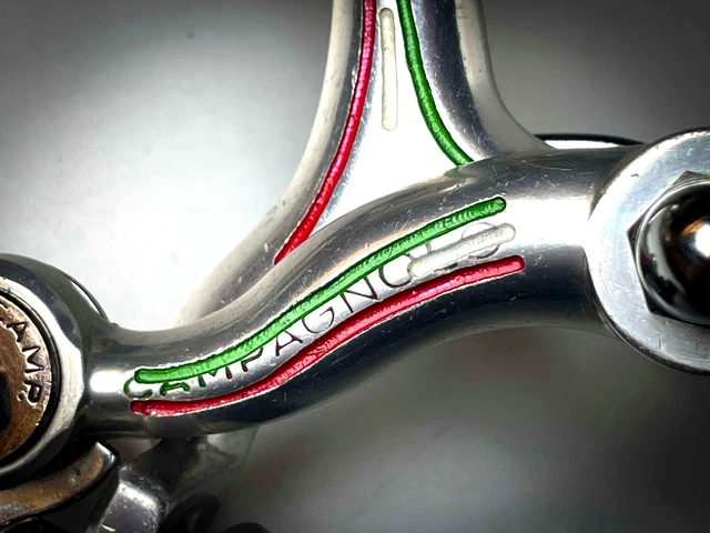 Pinces De Frein Avant Campagnolo Fressée Tricolore - Vintage Pour Vélo Course