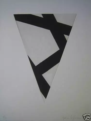 HOFFMANN GODWIN(1945)      GRAVURE ORIGINALE " TRIANGLE"   n°15