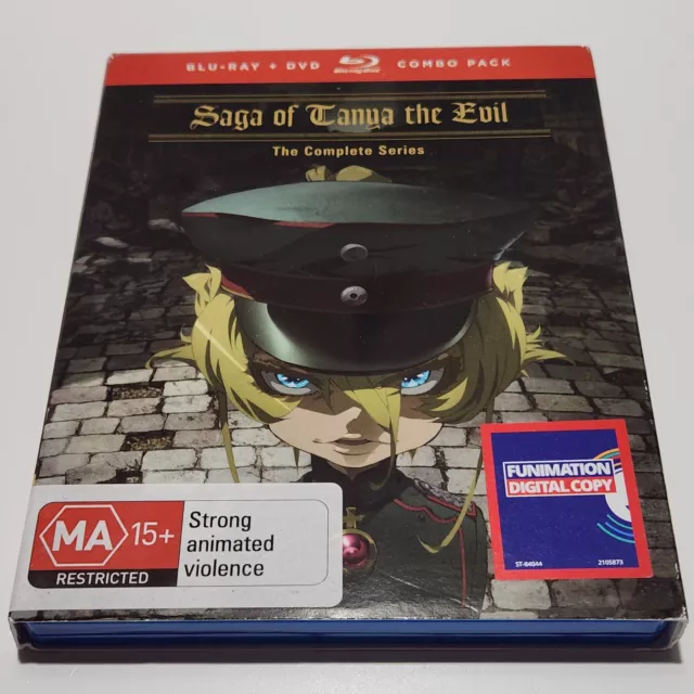 Saga Of Tanya The Evil Bluray + DVD 4x Disc Complete Series Region A B Slip Case