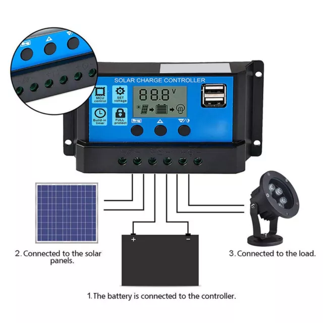 (40 A) Controller solare 12 V 24 V controller solare ampia applicazione