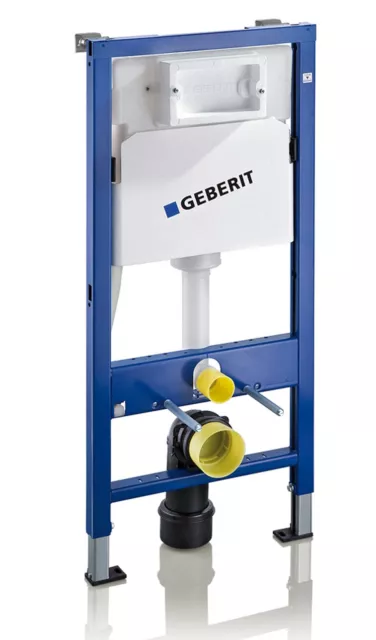 Geberit WC wall hung toilet frame with bright chrome plate, brackets & mat 2