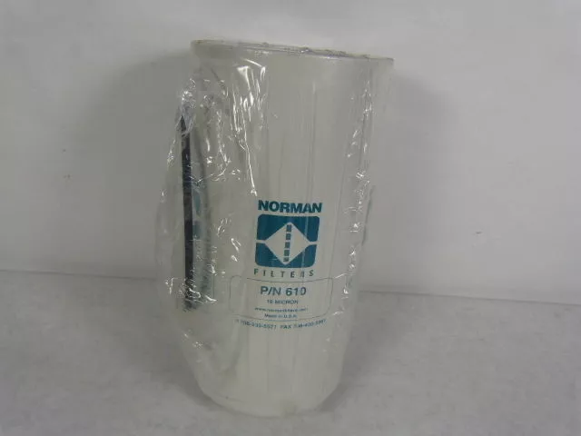Norman 610 Hydraulic Filter Element 10.9" Length 100 PSID ! NEW !