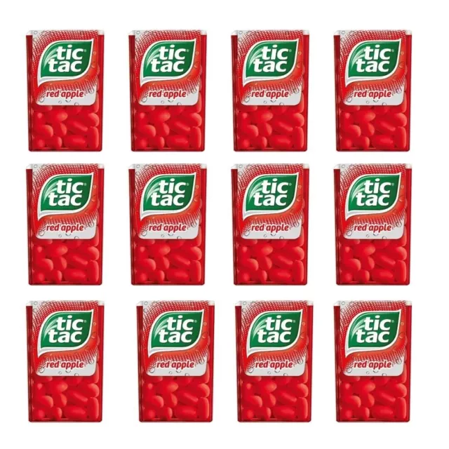 Tic Tac Candy - Red Apple Treat, 9.7 gm 12 boxes