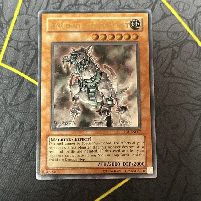 Ancient Gear Beast TLM-EN007 Ultimate Rare Unlimited Yugioh Card Light Play LP
