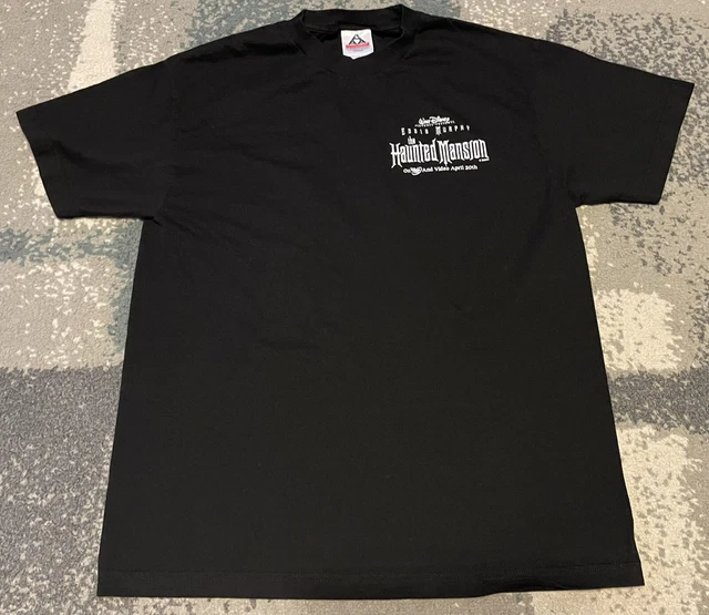 Vintage Haunted Mansion VHS DVD Walt Disney Promo Promotional Shirt Men’s Large