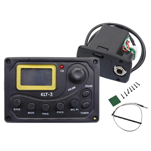 ACOUSTIC GUITAR PREAMP Piezo Pickup EQ Equalizer Amplifier KLT3 £16.62