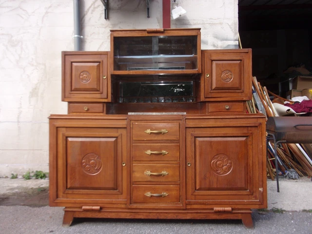 Buffet de cuisine formica vintage d'occasion - Ameublement