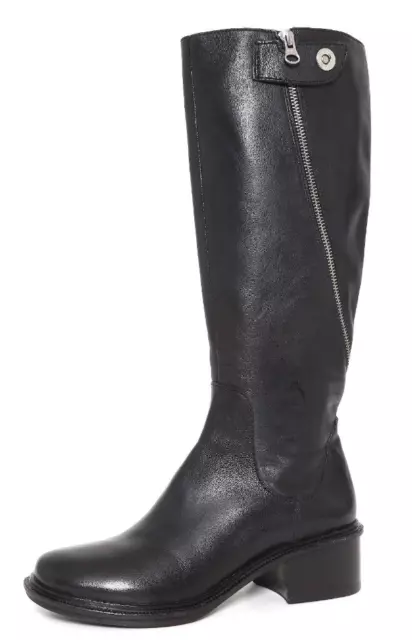 Elizabeth And James Heidi Womens Black Leather Tall Boots Sz 8 3400 * 2