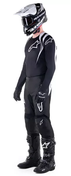 New Alpinestars 2023 Fluid Narin Race Kit Suit Black White Mx Motocross Mtb Bmx