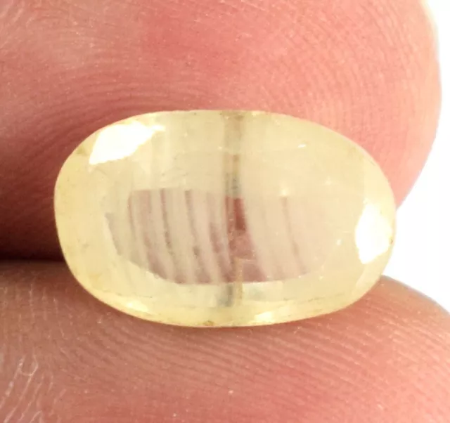 Natural Golden Yellow Heliodor Beryl Gemstone Oval 3.65 Ct Certified A77925