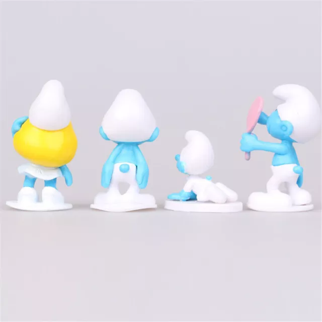 12Pcs Smurf's. Figure Set Collection Model Ornament Cake Topper Kids Toys Gift 3