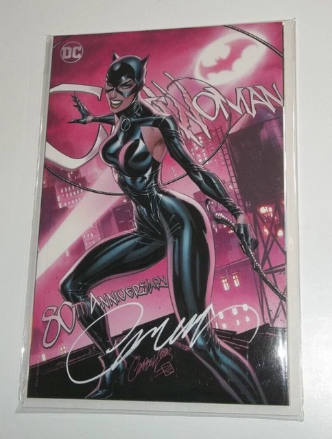 DC Comics Catwoman 80th Anniv. #1 A Variant, Signed by J. Scott Campbell w/COA
