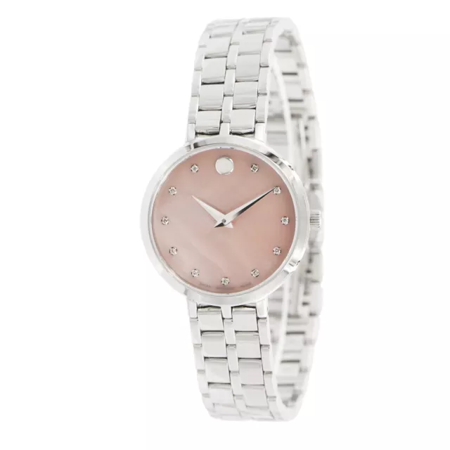 Movado 0607322 Women's Museum Pink Mother of Pearl Quartz Watch