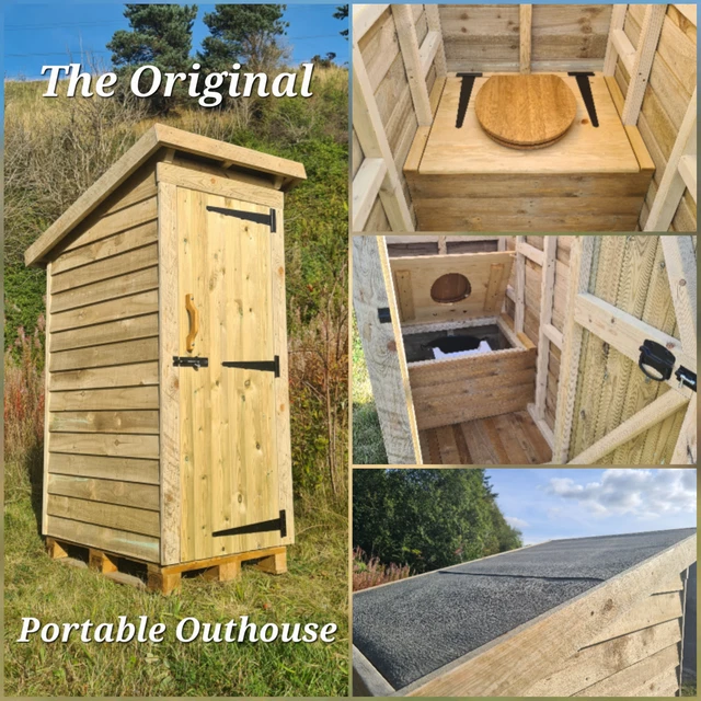 THE ORIGINAL, PORTABLE COMPOSTING OUTHOUSE, waterless toilet, eco
