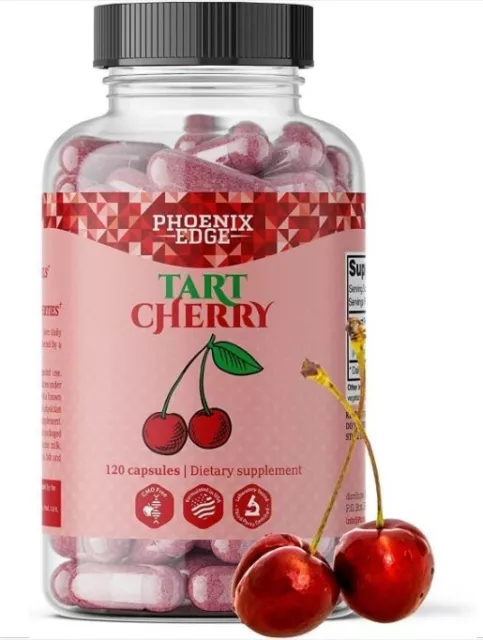 Tart Cherry Extract Capsules - Uric Acid Support, Joint & Sleep Support