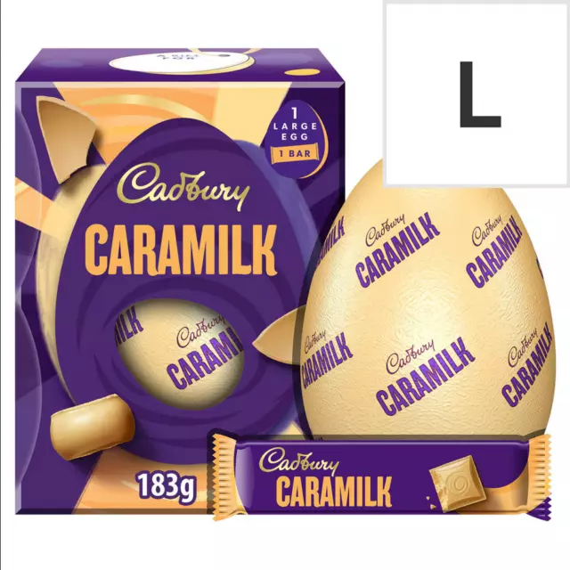 Cadbury Caramilk Easter Egg 183g - Blonde Chocolate Large Easter Egg + 1 bar