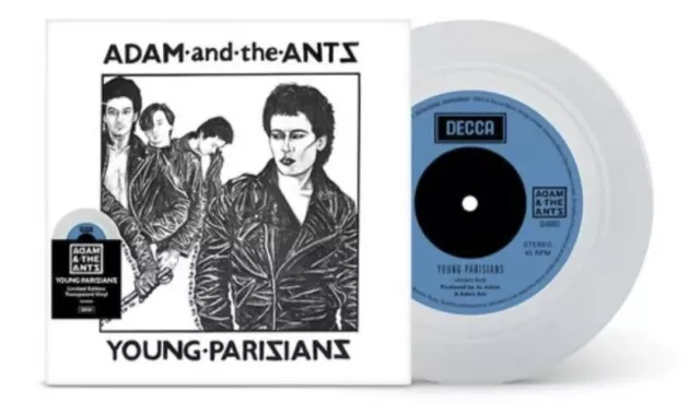 Adam & The Ants - 2023 Vinyl/Junge Pariser/Dame 7"/Durchscheinend NEU VERSANDFERTIG