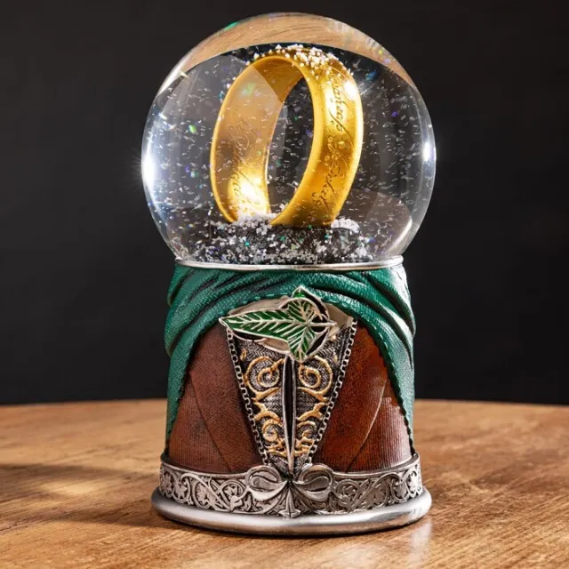 Official The Lord of the Rings Frodo Gold Ring Glitter Globe