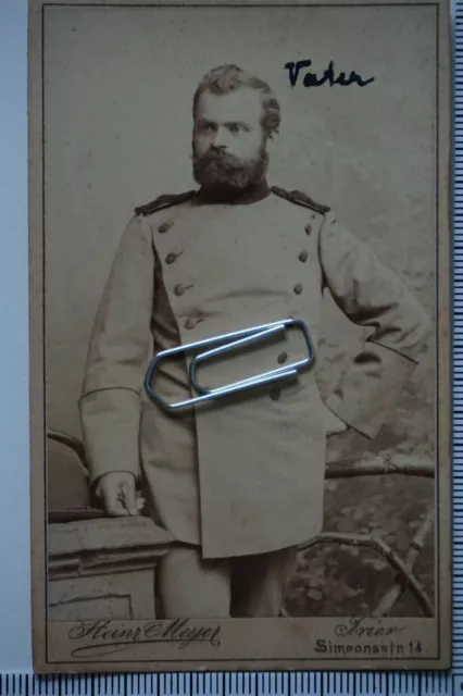 #177 CDV Soldat Offizier Josef Steinborn Trier um 1870