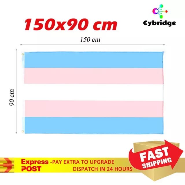 Large LGBT Pride Flag Rainbow Flag Transgender LGBTQ Flag 90x150 cm Heavy Duty