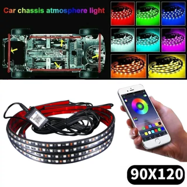 Illuminazione sottoscocca auto LED RGB con APP, Impermeabile Musica Auto Strisce Decorazione