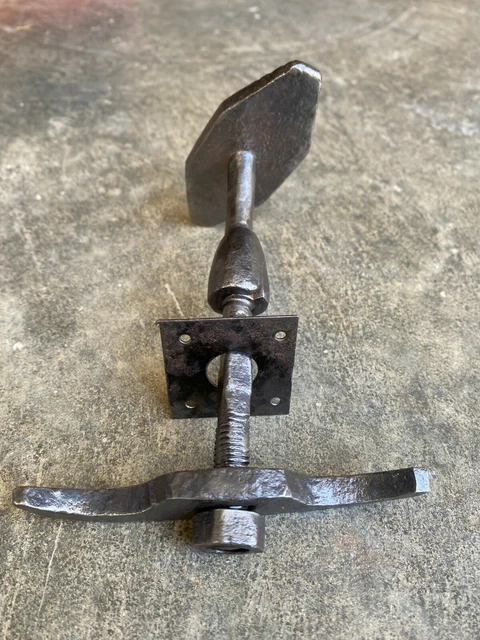 Ancienne poignée de porte en fer forgé,serrure ferrure penture heurtoir targette