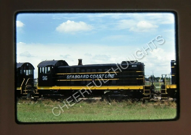 Original '76 Kodachrome Slide SCL Seaboard Coast Line 96 S2M Fresh Paint   25F37