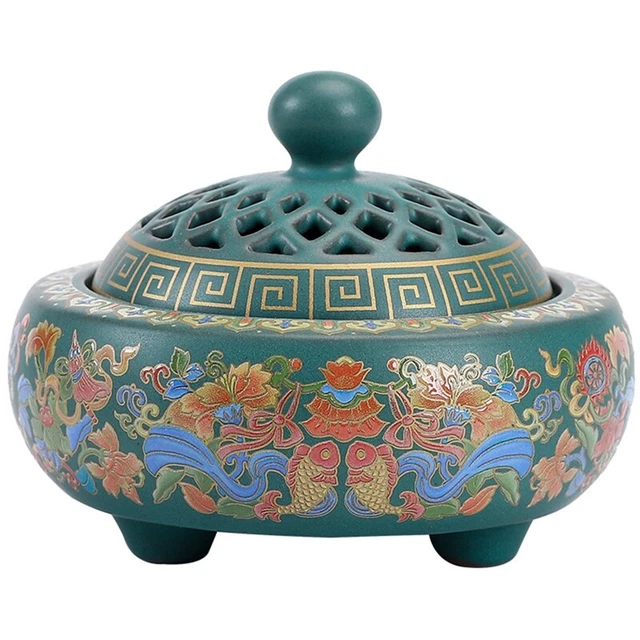 Portaincenso Bruciatore di Incenso in Ceramica Porta Bastoncini di Incenso in Porcellana Piatto di Cenere Supporto per Incenso per Regalo di Artigianato Sala Yoga Portaincenso Bruciatore di Incenso in Ceramica Porta Bastoncini di Incenso in Porcellana Piatto di Cenere Supporto per Incenso per Regalo di Artigianato Sala Yoga